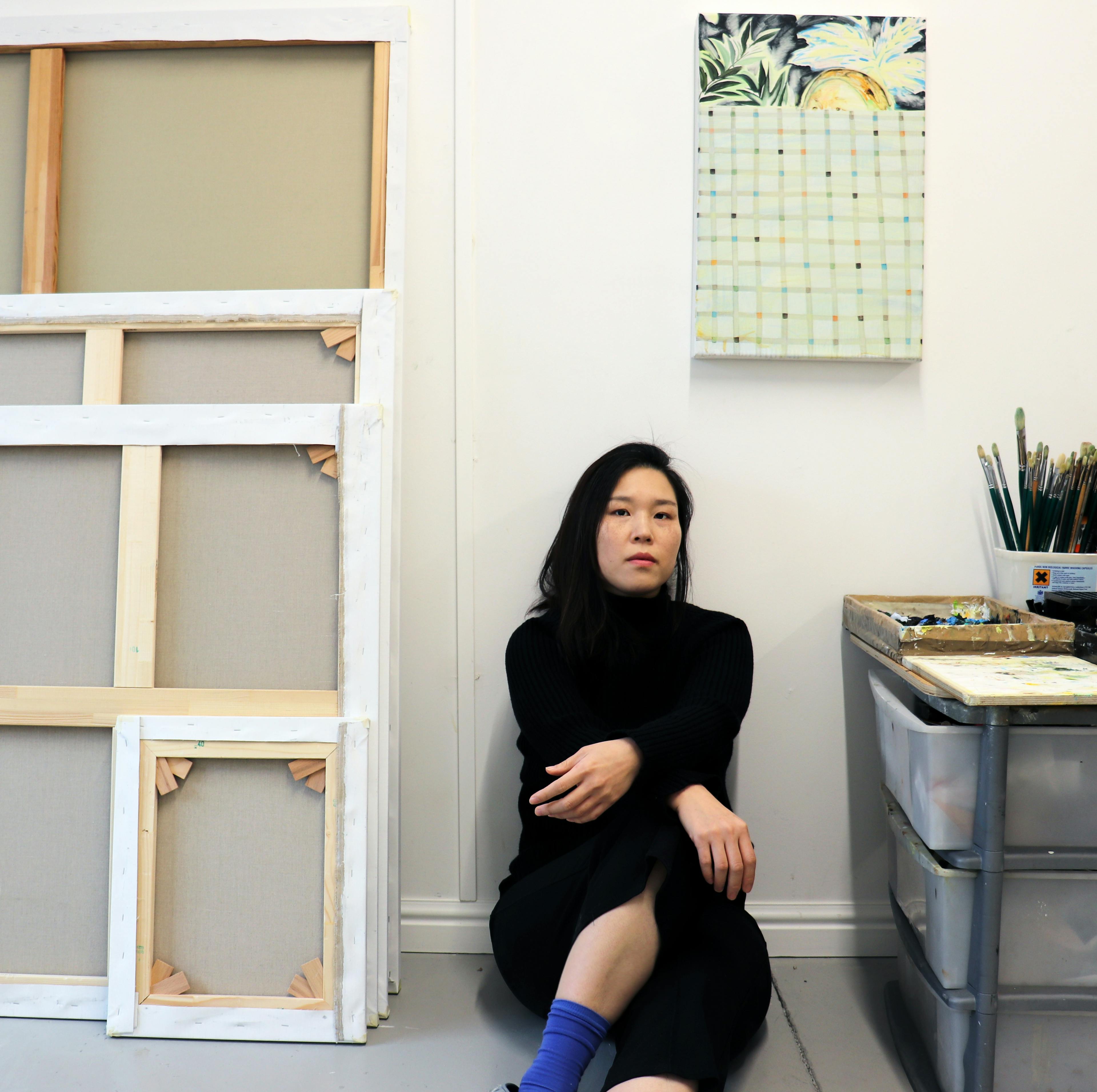 Sooim Jeong in her studio